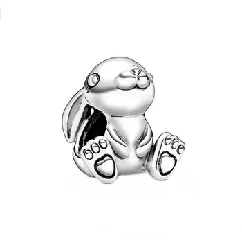 

Authentic 925 Sterling Silver Bead Creative Baita Rabbit Fashion Beading Fit Original Pandora Bracelet For Women Diy Jewelry