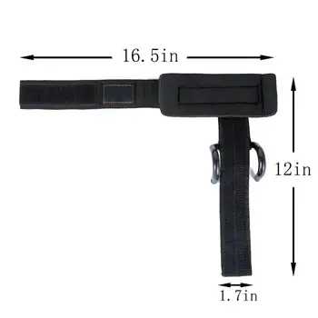 

1pair Pull-up Rod Hook Cotton Lifting Straps with Neoprene Wrist Pad Support 875D