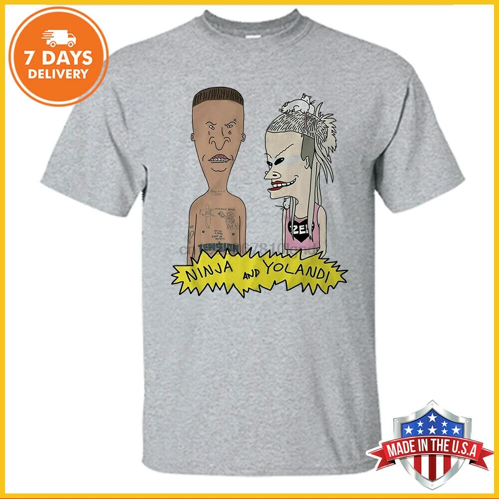 Die Antwoord Beavis And Butthead Zef стильная футболка спортивная серая хлопковая