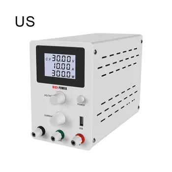 

USB DC Laboratory 30V10A Regulated Lab Power Supply Adjustable Voltage Regulator Stabilizer Switching Bench Source