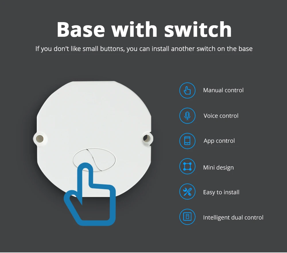 Zemismart-interruptor zigbee com controle remoto, módulo de