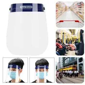 

Face Shield Safety Protective Transparent Anti-Saliva Dust-Proof Full Face Covers Protection Mouth Cover Kitchen Catering Masks