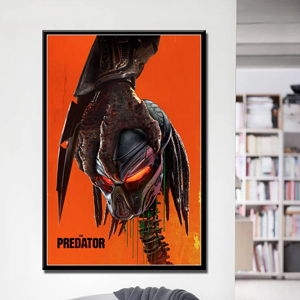 Alien vs predator avp decoração para casa kraft filme retro cartaz desenho  núcleo adesivos de parede/2015 - AliExpress