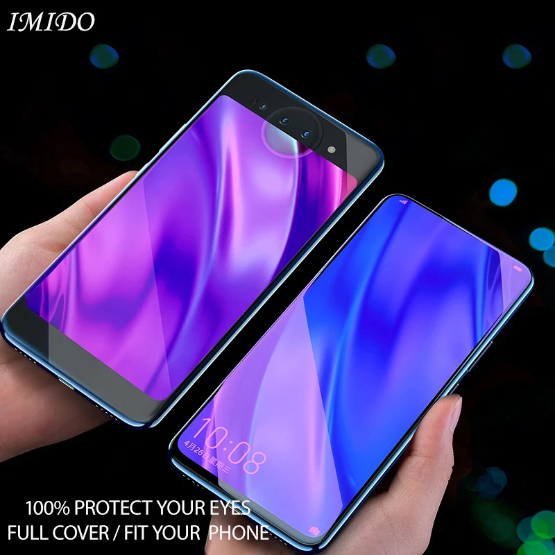 

Full Cover Anti Blue Tempered Glass For VIVO NEX Dual Display Edition Anti-Blue Glass Screen Protector for VIVO Nex Film 2.5D