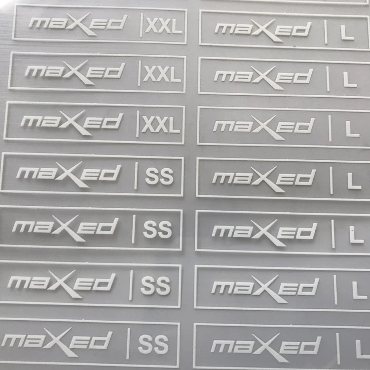 Wholesale Factory Bulk Custom Brand Iron on Size Tag Cotton Garment Washing  Instruction Heat Transfer Neck Labels for Clothing