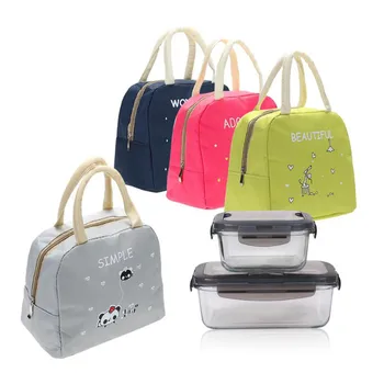 

Cartoon Cute Portable Thickening Insulated Lunch Bag Lunch Bag Lunch Box Bag lunch bag Insulation Package Portable Lancheira*5
