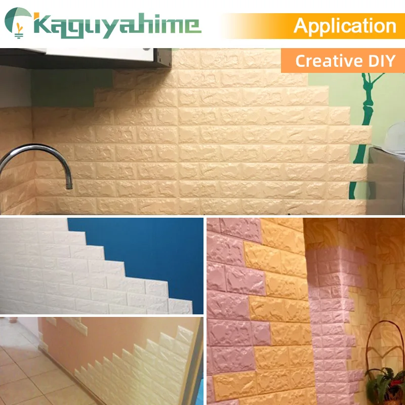 Kaguyahime 3D обои кирпич DIY стикер s самоклеющиеся ТВ фон декор для детской комнаты