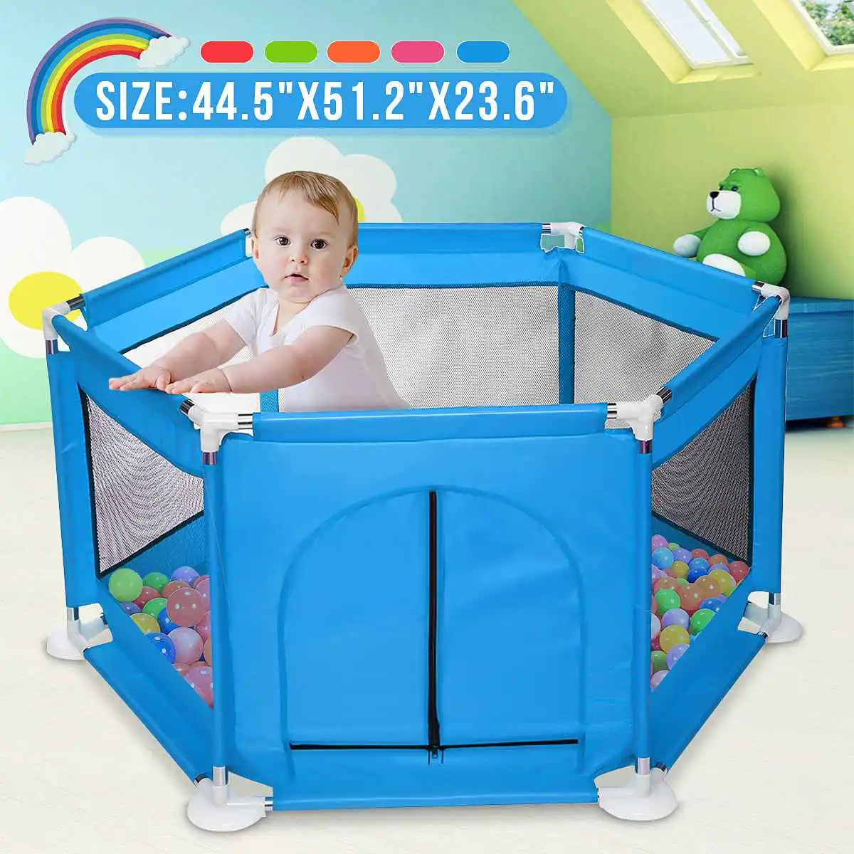 playpen with balls for babies