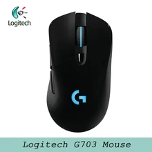 Беспроводная игровая мышь logitech G703 2,4 ГГц с подлинным RGB 12000 dpi оптическая эргономичная официальная проверка агентства для ПК ноутбука