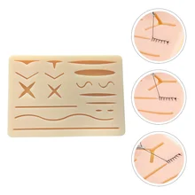 

1pc Suture Practice Tool Simulation Body Skin Silicone Suturing Material Tool
