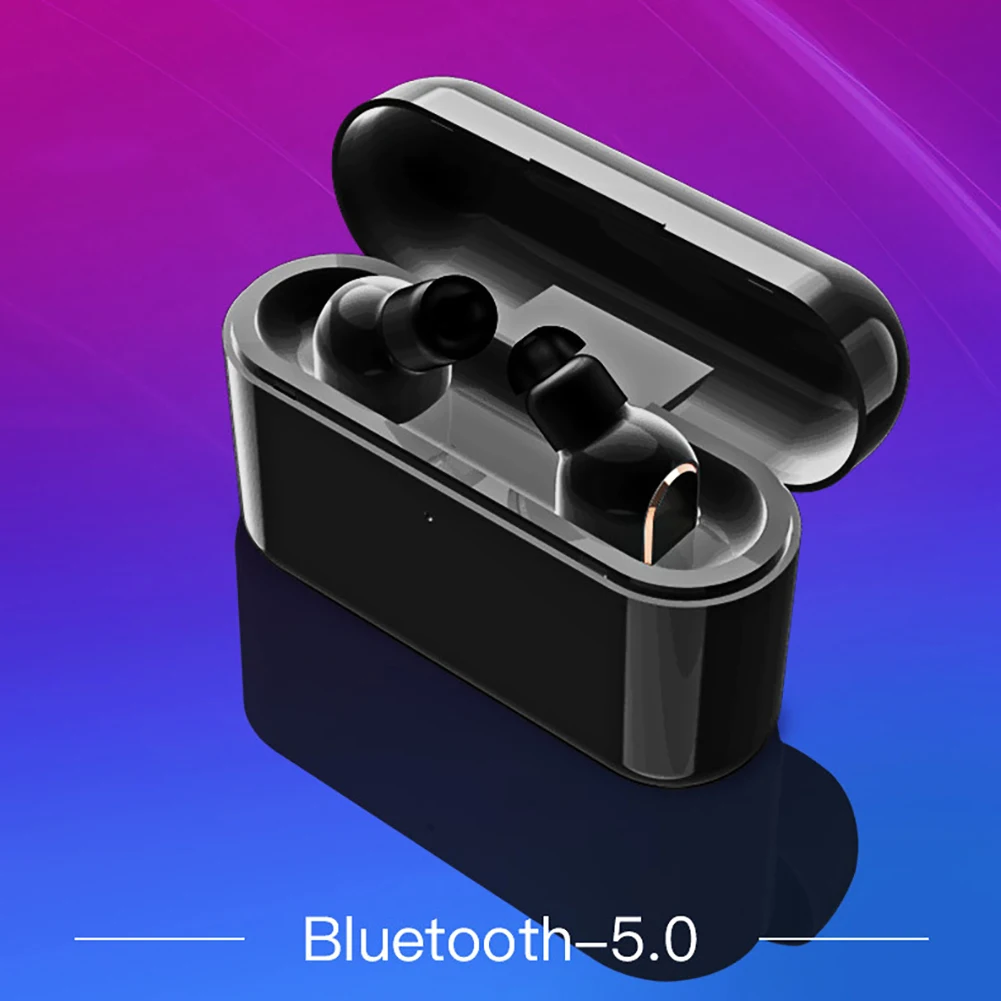 Беспроводные наушники TWS с Bluetooth 5.0 спортивные 3D стерео звук вкладыши портативный