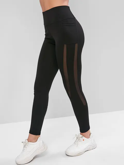 leggings with pockets and mesh