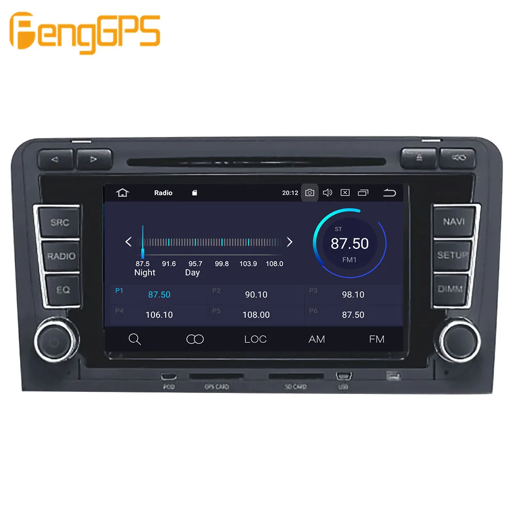 Discount Android 9.0 4+64GB px5 Built-in DSP Car multimedia DVD Player GPS Radio For Audi A3 S3 2003-2013 GPS Navigation stereo Video 5