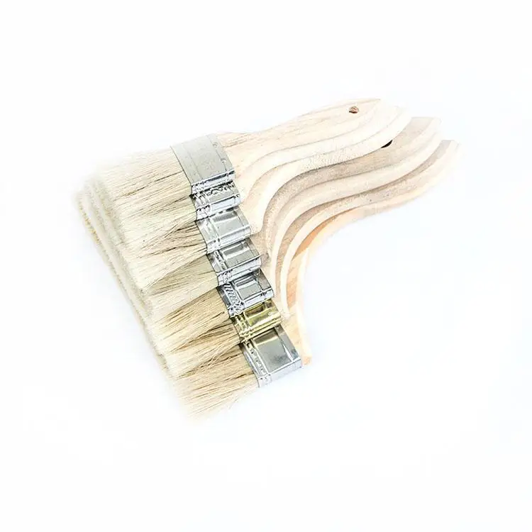 Industrial brush bristle brush brown brush soft bristle brush barbecue small household dust cleaning dust paint brush