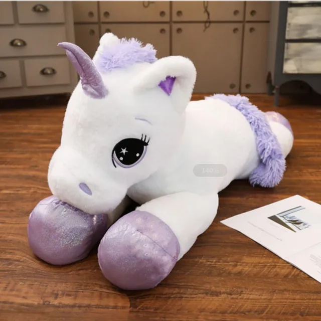 Giant Size Rainbow Unicorn Plush Toy Soft Stuffed Cartoon Unicorn Dolls Animal Horse High Quality Gift