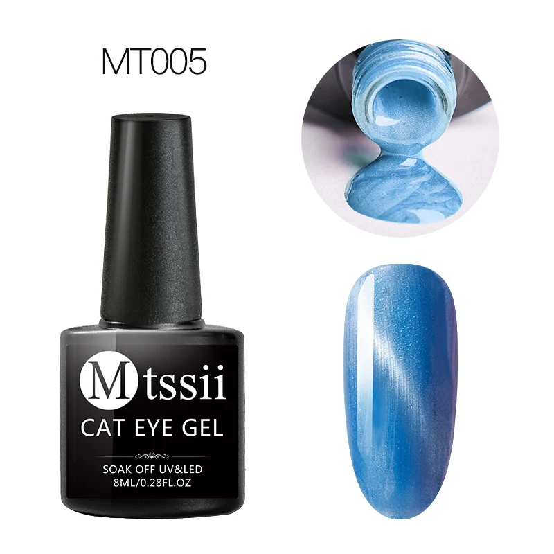 Mtssii Гель-лак для ногтей кошачий глаз Vernis Полупостоянный УФ-лак для маникюрный гель для ногтей праймер верхнее покрытие гель-лаковый хамелеон - Цвет: HHS01694