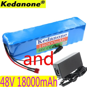 

Kedanone 48V 18Ah 1000W 13S3P Li-ion Battery Kit for 54.6V Electric Bike Scooter with Discharge BMS + Charger