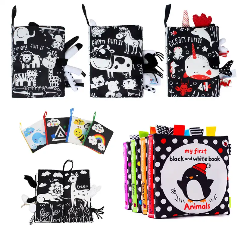 Livre En Tissu Doux Pour Bebe En Noir Et Blanc Pour Enfant En Bas Age Apprentissage Precoce Calme Et Educatif Aliexpress Livre En Tissu Doux Pour Bebe En Noir Et Blanc Pour Enfant En Bas Age Apprentissage Precoce Calme Et Educatif Aliexpress