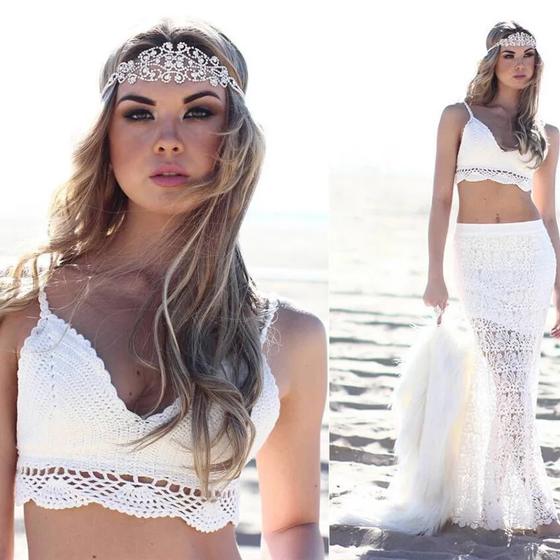 Бикини Вязаные Короткие топы женские сексуальные майки летний купальник без Рукавов Пляжная майка бюстгальтер без косточек Повседневный жилет с вырезом на спине короткий