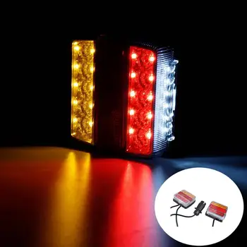 Marlaa 1 ペア 40 Led カー Led リアテールライト停止ブレーキ用車 12V 24V 側ランプ赤黄白