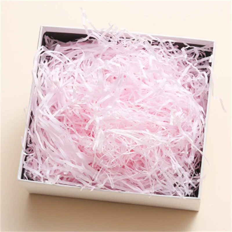 thumbnail image 1 of Papel Lafite de 100 g, confeti triturado de rafia para manualidades, material de relleno para cajas de regalo de boda, cumpleaños y Navidad, embalaje de regalo de papel tisú decorativo, 1 of 5