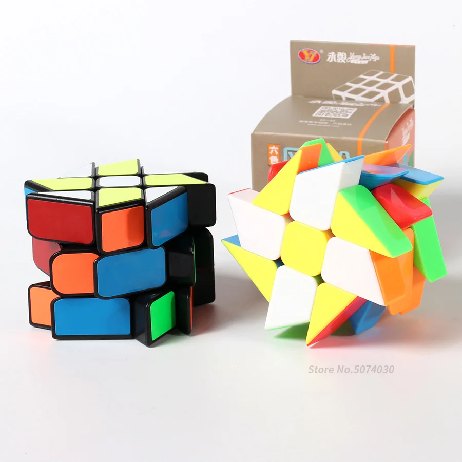 YongJun куб-мельница 3x3x3 волшебный куб скоростной куб матовая поверхность 3x3x3 черный корпус кубика профессиональная развивающая игрушка