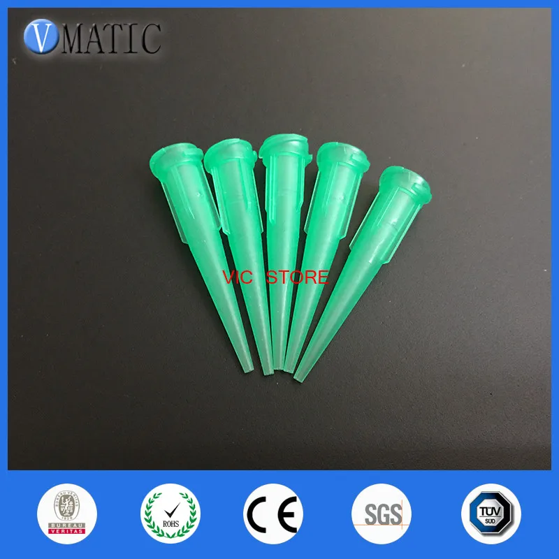 무료 배송 플라스틱 원추형 부드러운 흐름 테이퍼 바늘 모음 100Pcs 18G TT 테이퍼 디스펜스 바늘 팁