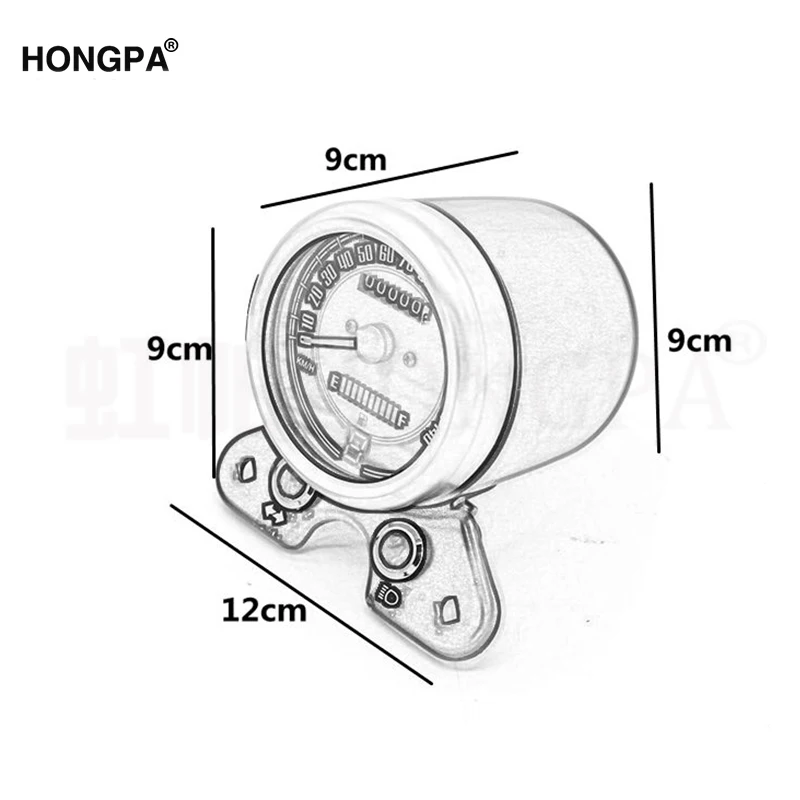 Мотоцикл одометр спидометр ЖК цифровой датчик W/светильник USB зарядное устройство интерфейс для Honda CG125 кафе гонщик