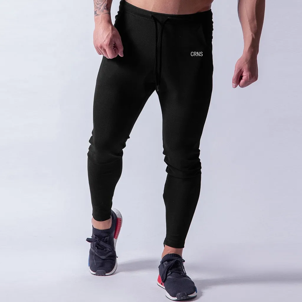 Running Sets Men Sport Suits Sportswear Set Polyester Fitness Training Gym Cycling Tracksuit Zip Pocket Jogging Suit#D