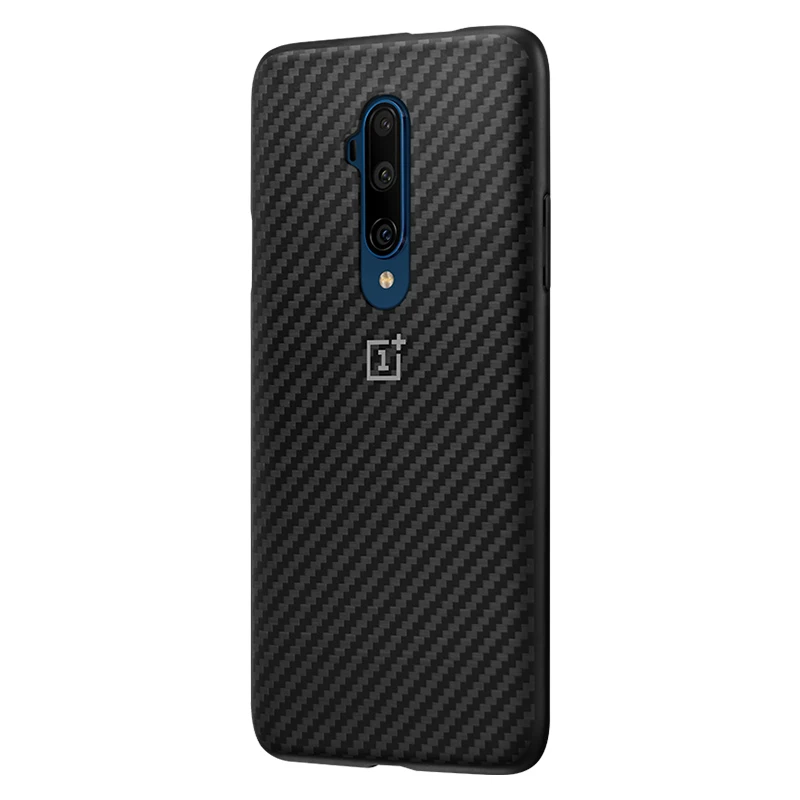 OnePlus 7tpro бампер чехол Karbon оригинальный TPU кевлар защитный корпус черный задняя