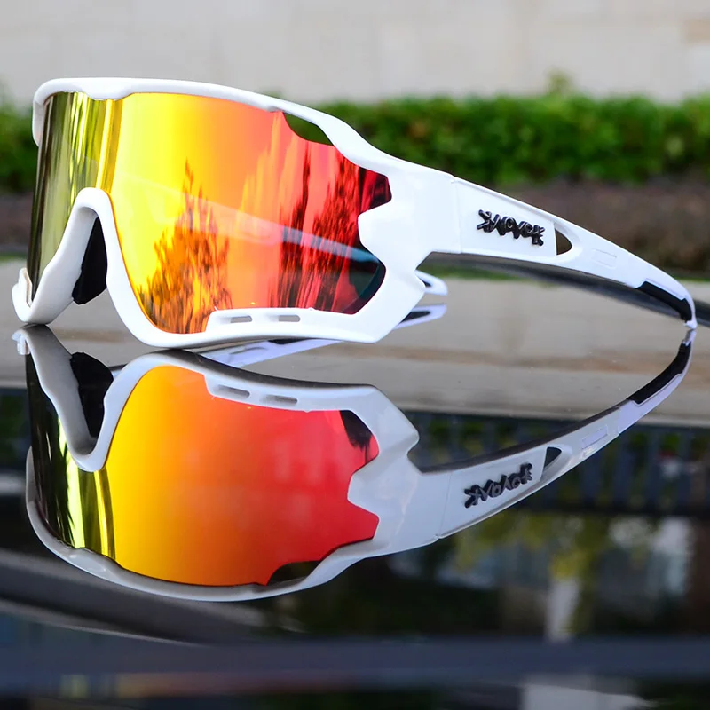 2019 Polarized 5 Lens Cycling Glasses Road Bike Cycling Eyewear Cycling Sunglasses MTB Mountain Bicycle Cycling Goggles UV400