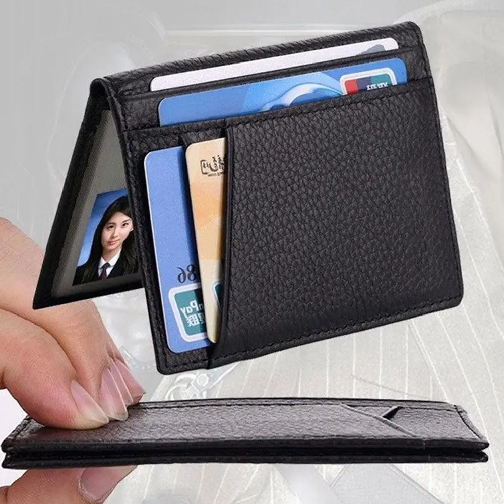 

Leather Card Package Head Layer Leather Ultra-thin Card Sets Fixed Anti-sweep Rfid Package Multi-card Id Card Sets