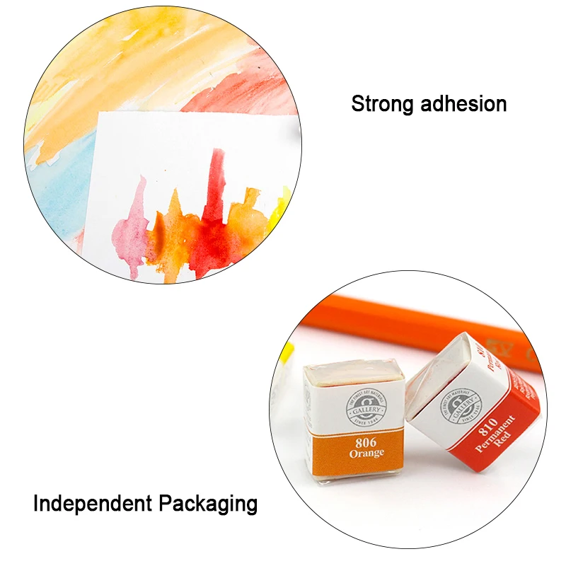 MUNGYO MWPH Professional Watercolor Paints 12/24/48 colors Pigment iron Packing Art Supplies