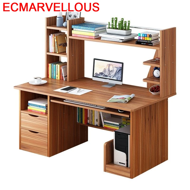 

Oficina Escritorio Support Ordinateur Portable Standing Desk Schreibtisch Stand Laptop Tablo Computer Mesa Table With Bookshelf