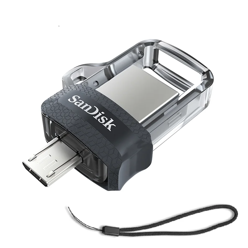Оригинальный флеш накопитель sandisk sdd3 OTG Micro Usb 64 Гб U диск двойной USB карта памяти 3 1
