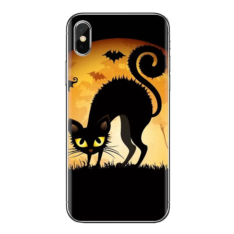 Прозрачный чехол из ТПУ для Xiaomi Mi3 Samsung A10 A30 A40 A50 A60 A70 Galaxy S2 Note 2 Grand Core Prime Хэллоуин Moon