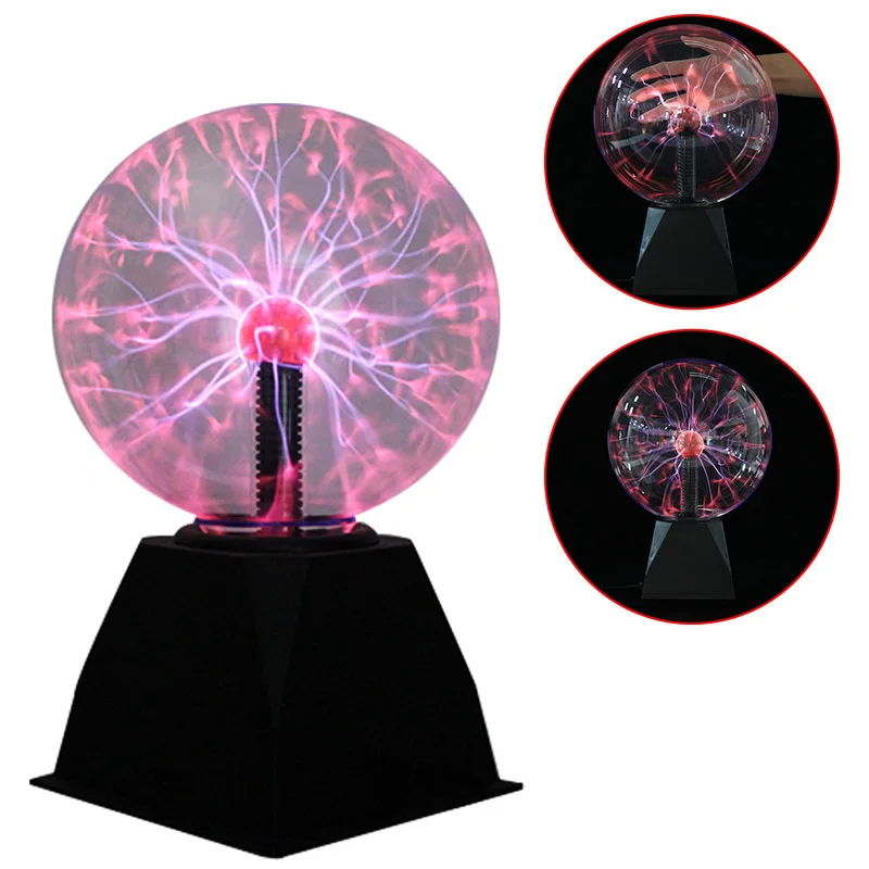 5/6/8 Inch Plasma Ball Sphere Light Magic Crystal Lamp Ball Desktop