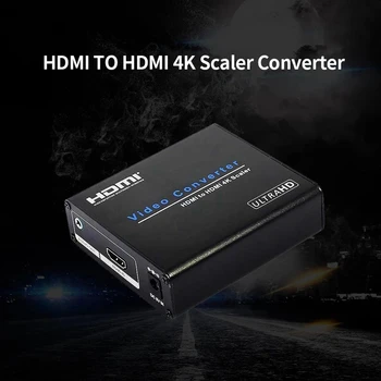 

AM-9H20 HDMI to HDMI 4K Scaler Amplifier HDMI Down / Upscaler Converter Switch HDTV Blue-DVD Portable EU Plug