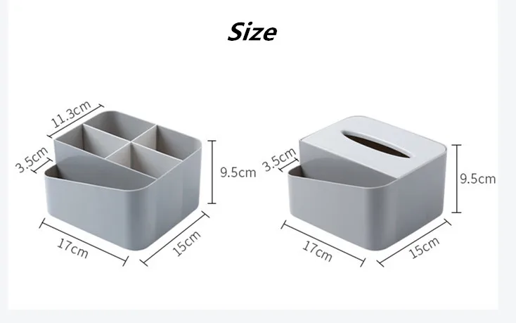 Creative tissue box multi-function tissue storage box home living room remote control storage desktop coffee table storage box