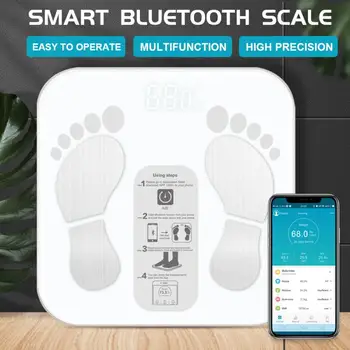 

App Bluetooth Scale Electronic Body Health Scale Weighing Measurement Body Fat Scale Ce Certification Smart Electronic Weighing