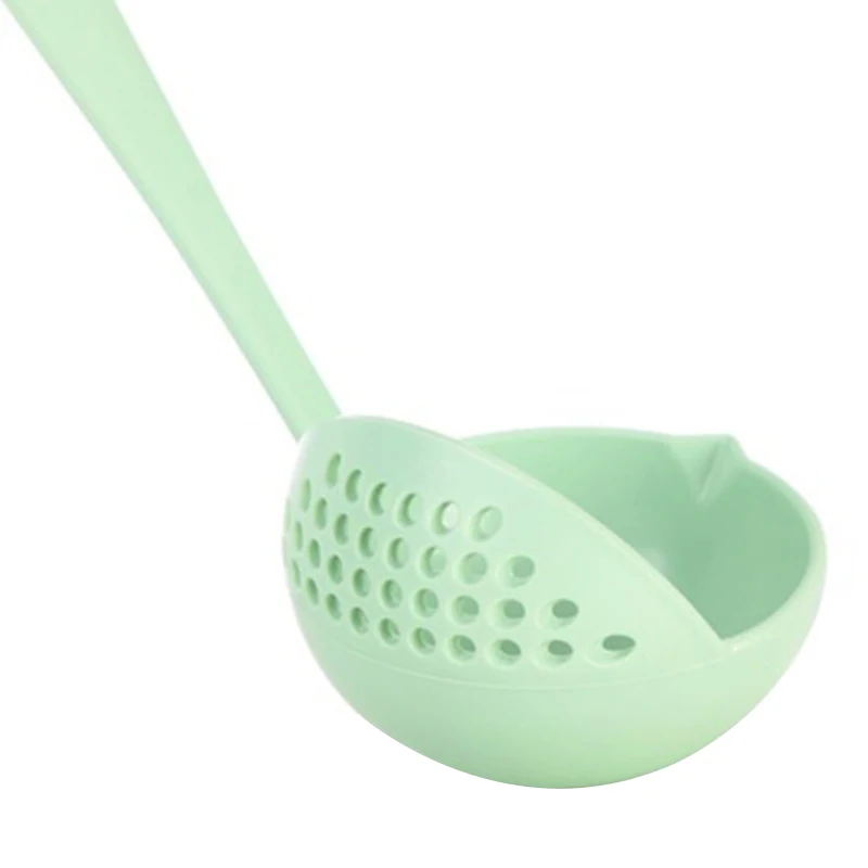 Multi-function 2-in-1Filter Spoon Porridge Soup Spoon Long Handle Spoon Kitchen Tableware BJStore