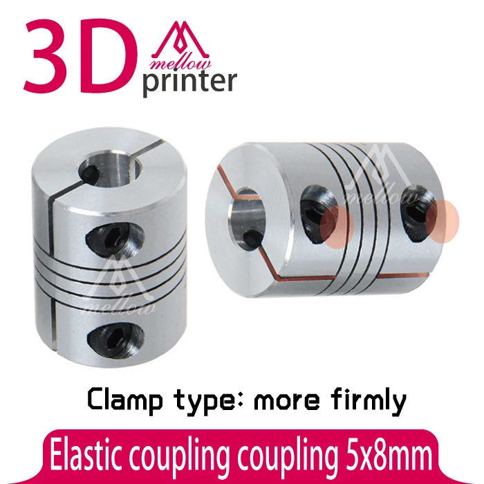 CNC 3D Printer RepRap Flexible Motor Shaft Coupler Coupling 5mm to 8mm 