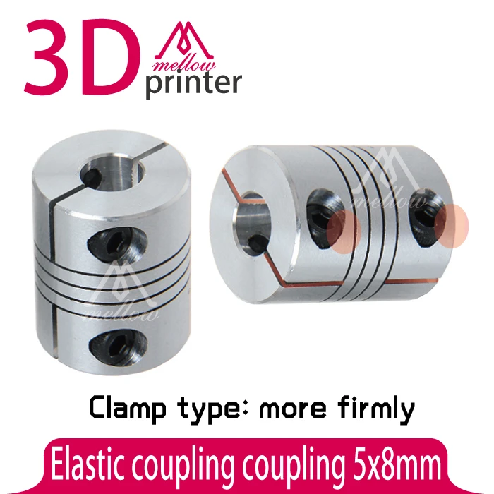 4Pcs/lot Reprap Z Axis flexible shaft / Couplers 5mm to 8mm for Reprap