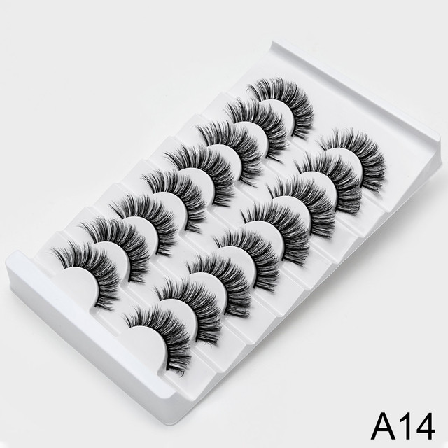 3D Faux Mink Lashes Natural False Eyelashes Dramatic Volume Fake Lashes Makeup Eyelash Extension Silk Eyelashes