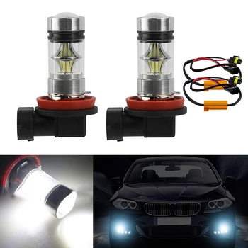 

2x Car Fog Lamp H8 H11 Led HB4 9006 Fog Lights Bulb Canbus No Error 3030 20SMD 1200LM Driving Running Light