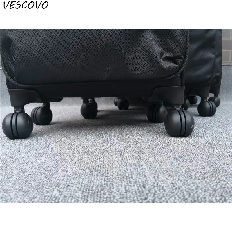 VESCOVO 20'2" 28 дюймов ультра легкий дорожный Багаж Спиннер для переноски на пансионе чемодан модный роскошный багаж на колесах