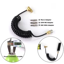 

New Airsoft Adapter Set for Green Gas Canisters with Coil Hose And Foster Quick Disconnect