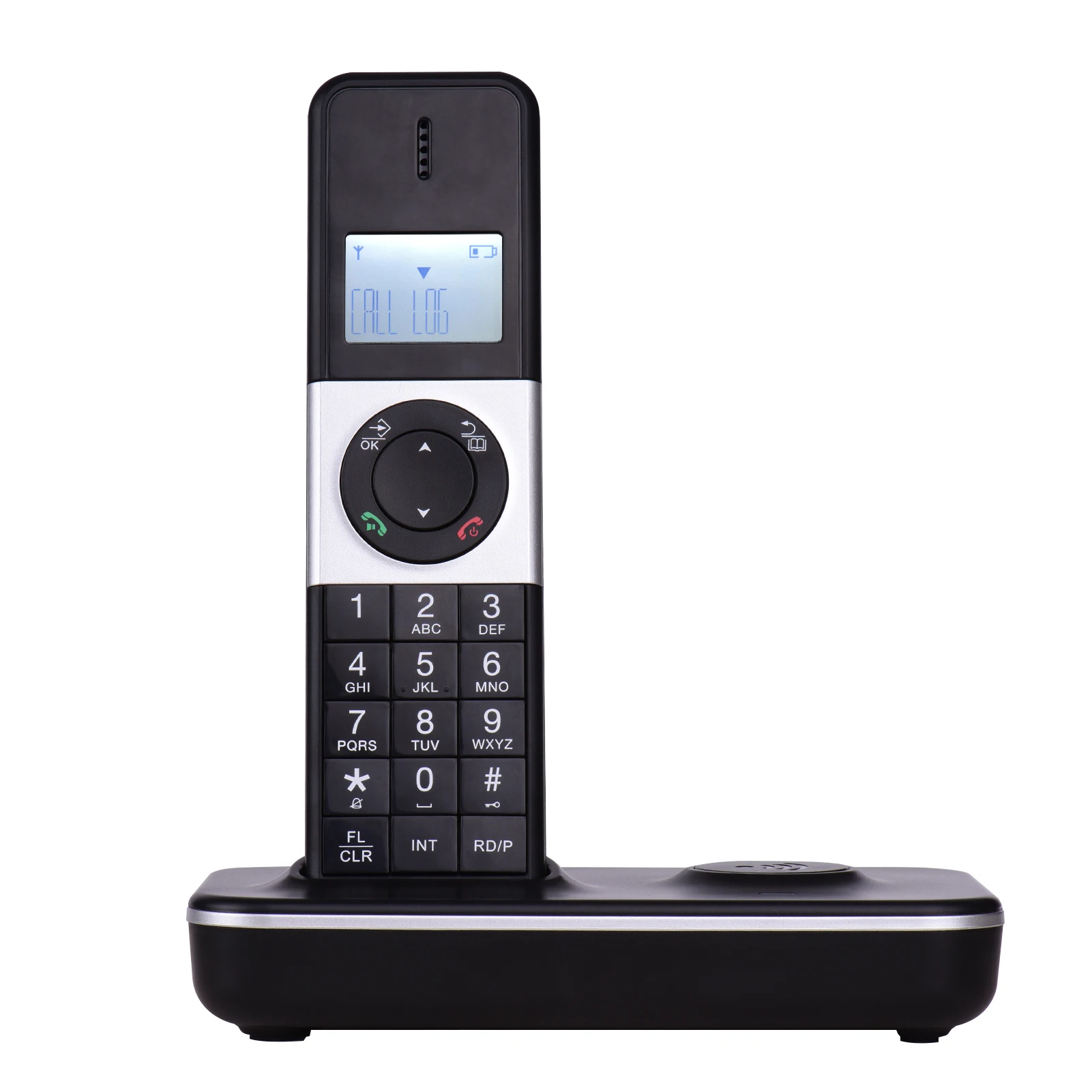 English Russian Multi-language Home Landline Phone Wireless with Flash Mute Redial LCD Blacklight Landline Cordless Telephone