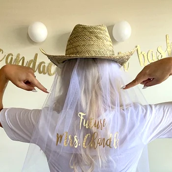 

Cowgirl Hat Veil,Country Bride,Future Mrs. Veil,Wedding Veil,Cowboy Hat Veil,Party Veil,Bride Veil,Bachelorette Gift