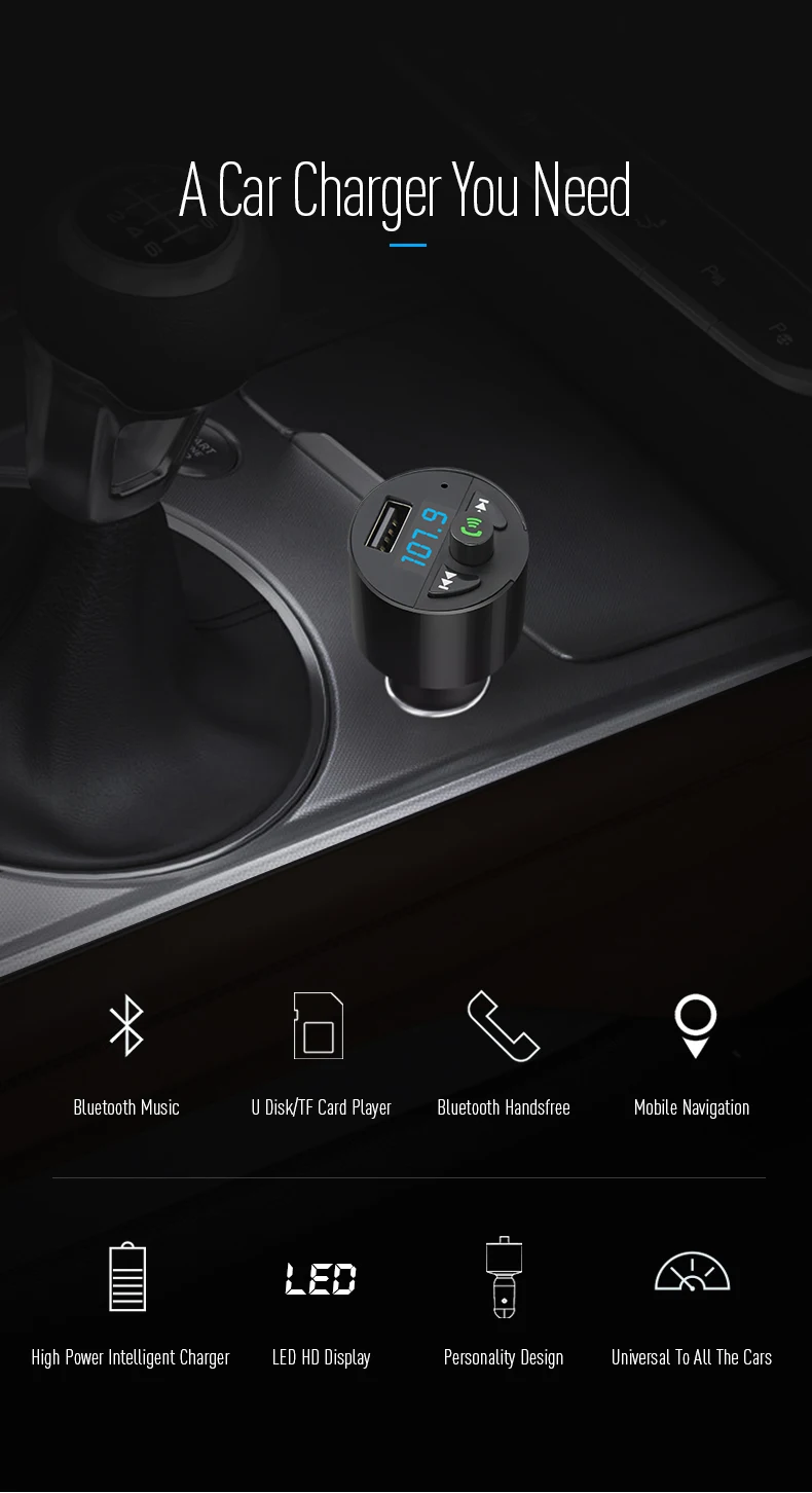 Автомобильный комплект громкой связи беспроводной Bluetooth fm-передатчик lcd MP3-плеер USB 2.5A зарядное устройство дисплей напряжения Micro SD TF воспроизведение музыки